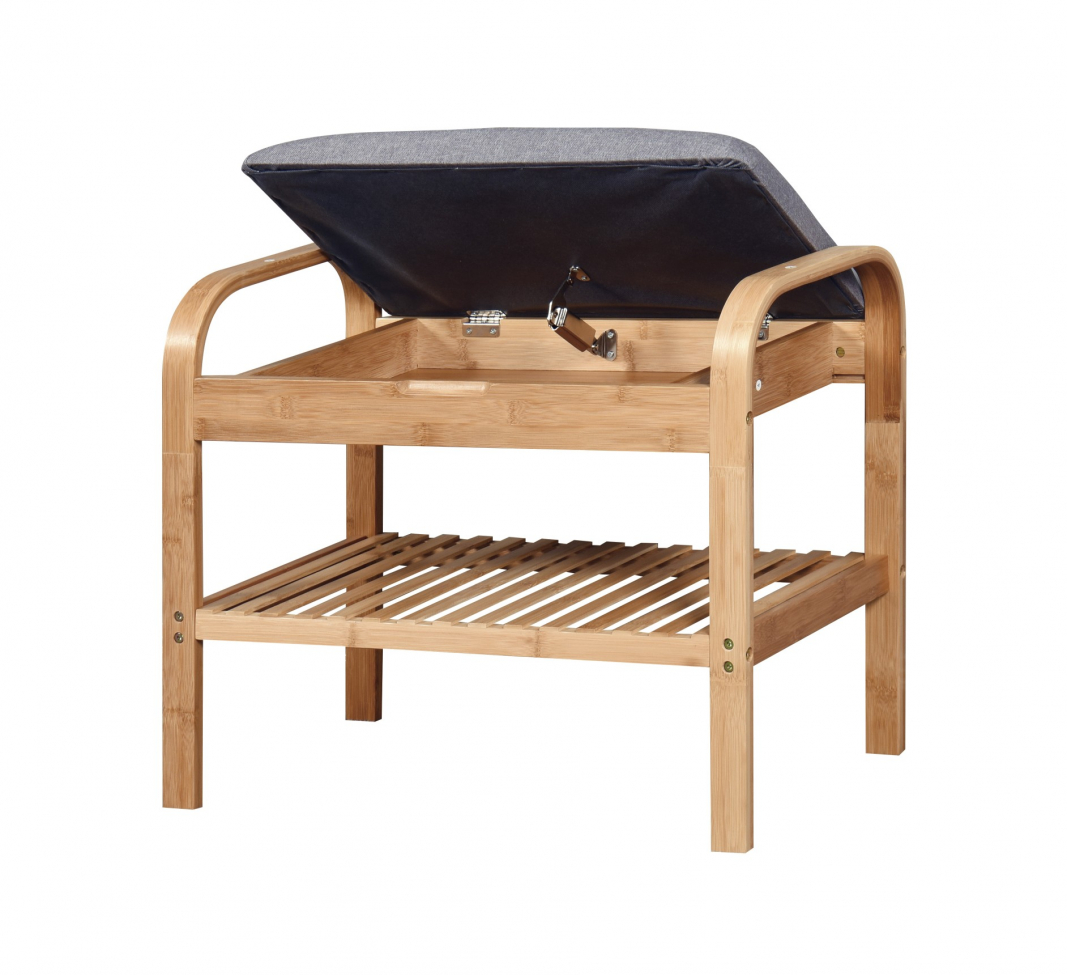 Skohylde 'Sandee' 60cm - Eg/Grå