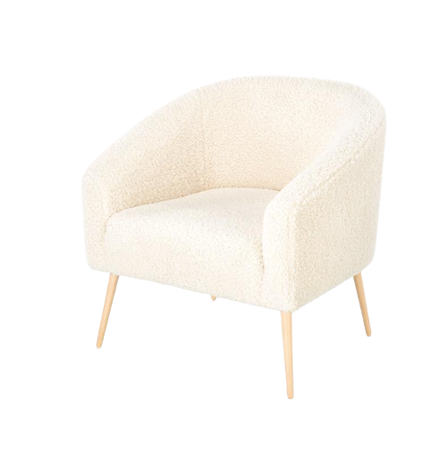 Lænestol 'Lugnet' - Creme/Natur