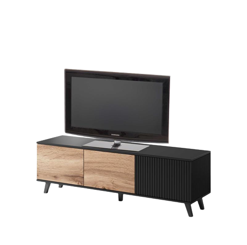 TV-bænk 'Othem' small - Sort/Eg