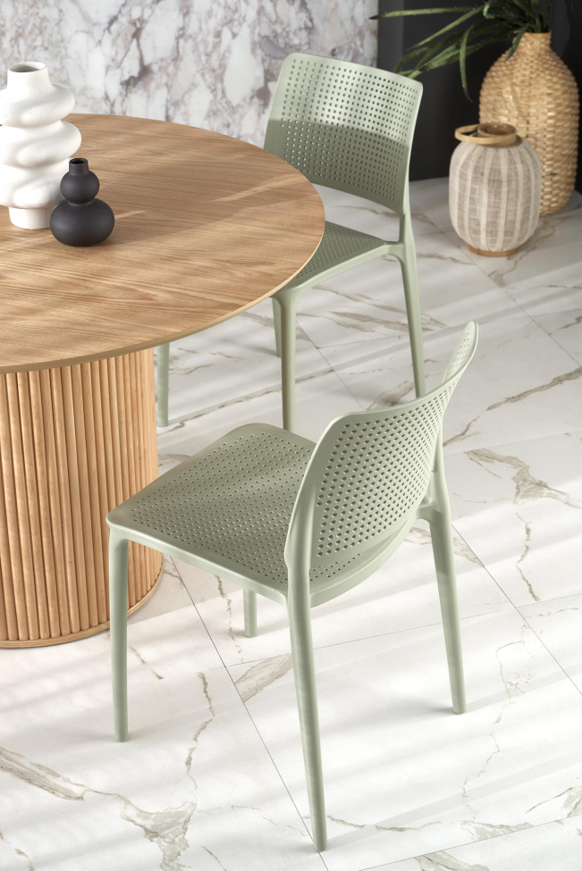 Spisebord 'Lopez' rundt 120cm - Natur