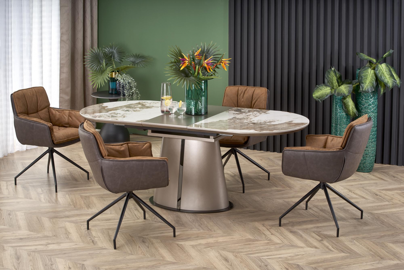 Spisebord 'Robinson' 160-200cm - Beige