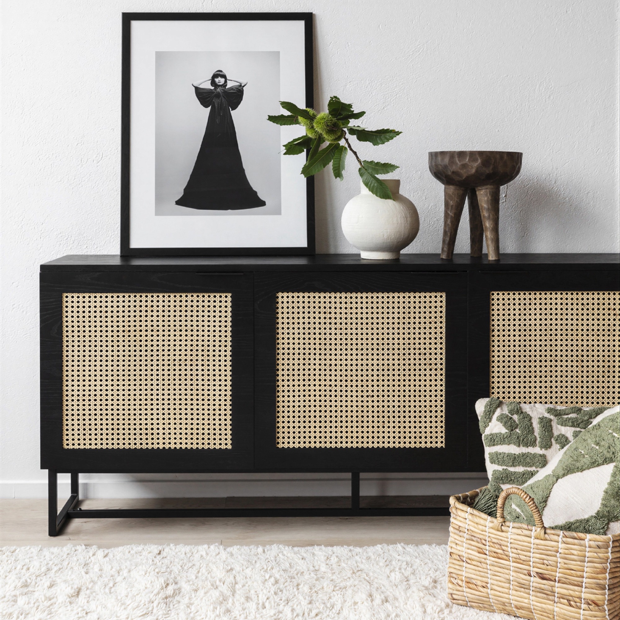 Sideboard 'Sailor' - Sort/Natur