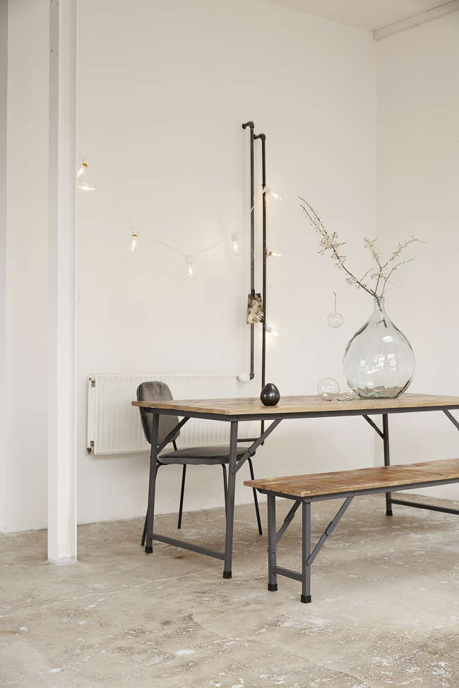 Spisebord Vintage 180x80cm - Natur