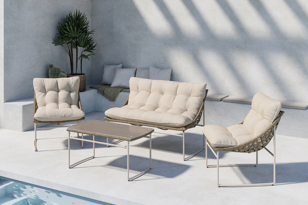 Loungesæt 'Calador' - Beige
