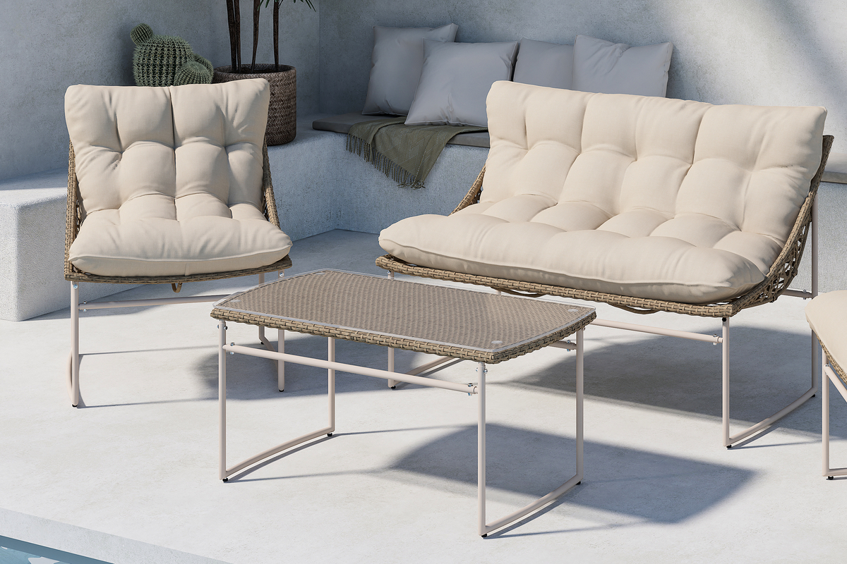 Loungesæt 'Calador' - Beige