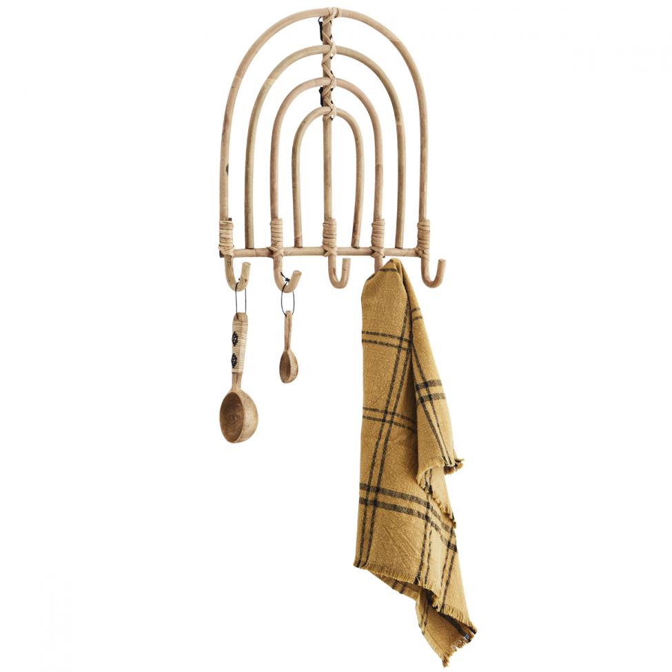 Tøjstativ 'Rattan Coat Rack' - Natur