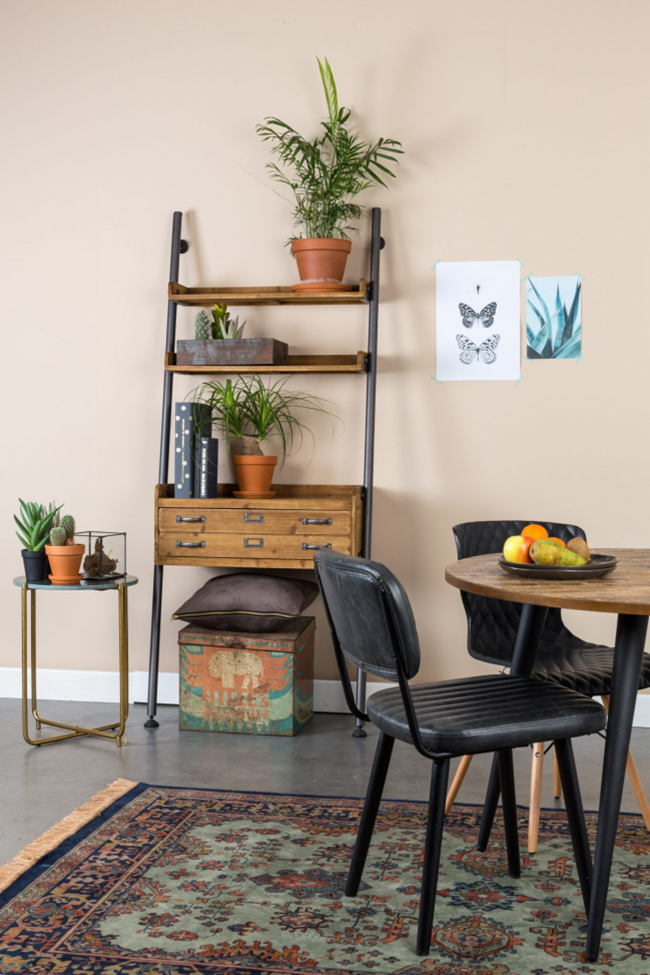 Spisebord 'Mo' Rundt 110cm - Teak/Stål 
