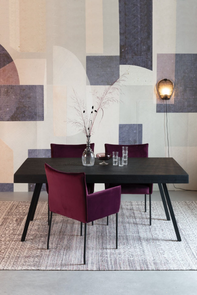 Spisebord 'Suri' 200x90 - Sort