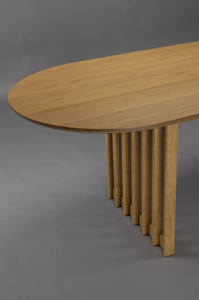 Udtrækkeligt bord 'Barlet' 200-240x90cm - Natur