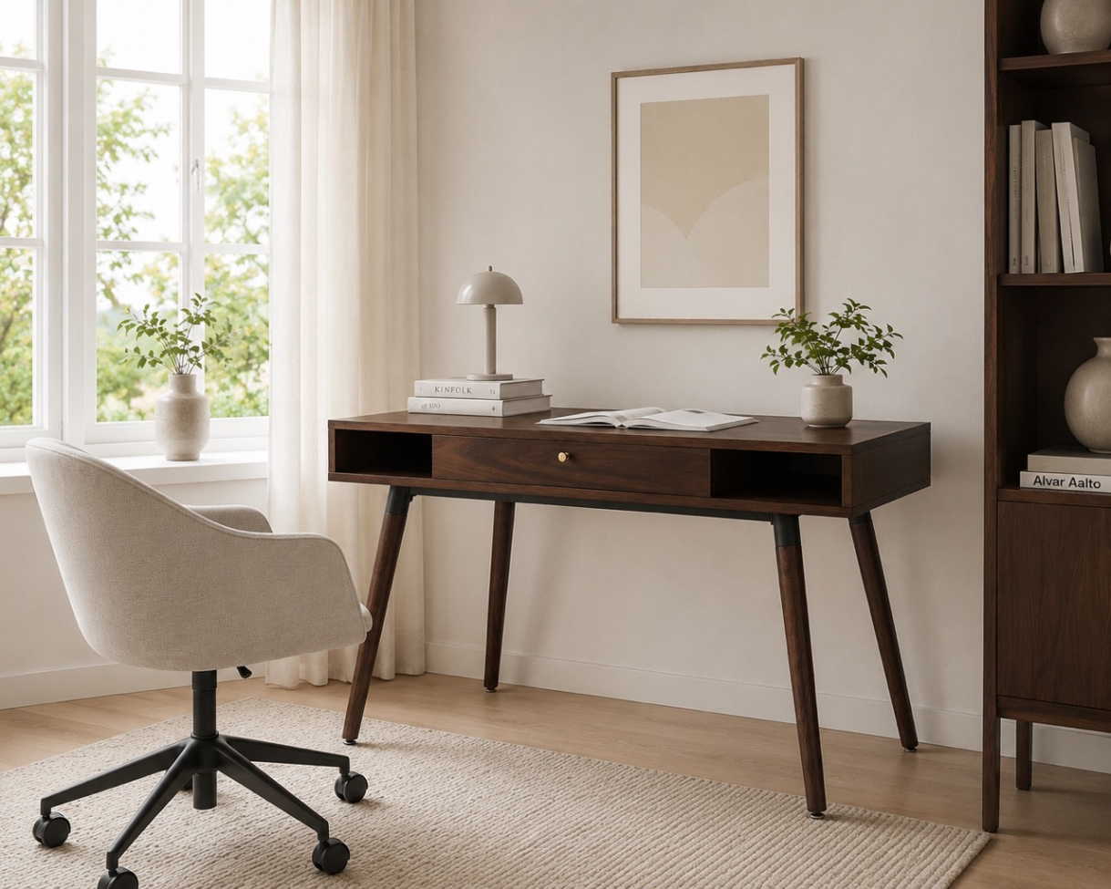 Skrivebord 'Prime' - Valnød