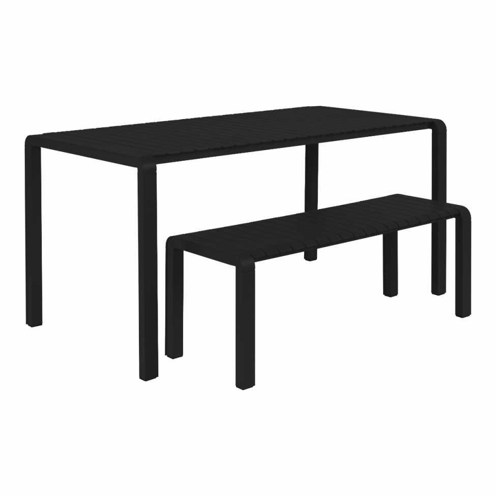 Havebord 'Vondel' - Sort 168,5x87