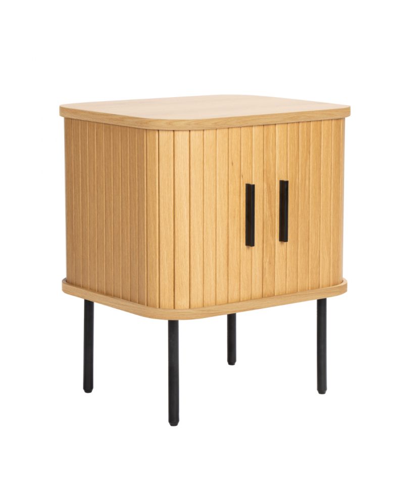 Natteskab 'Holmvik' - Natur/Sort