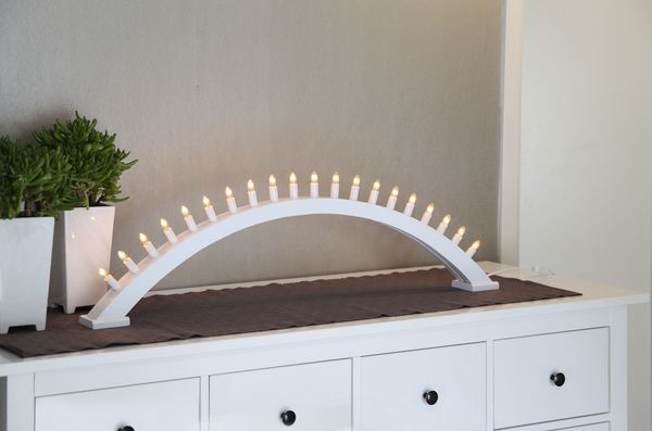 Lysestage 'Kulle' - Hvid