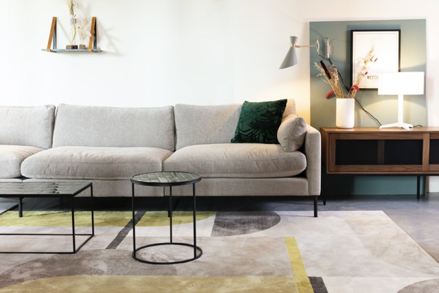 Sofabord 'Glazed' 43x93 - Grøn