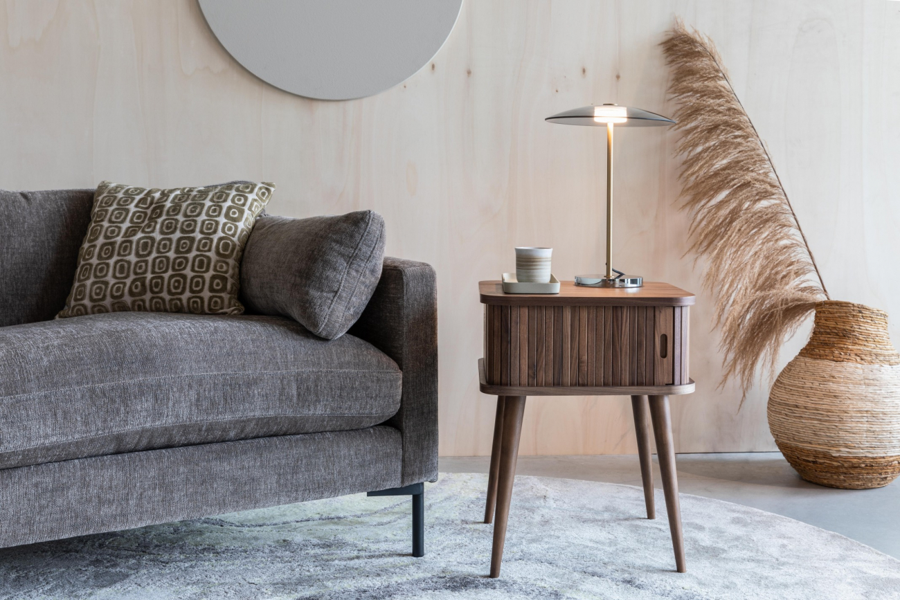 Sidebord/Sengebord 'Barbier' - Valnød