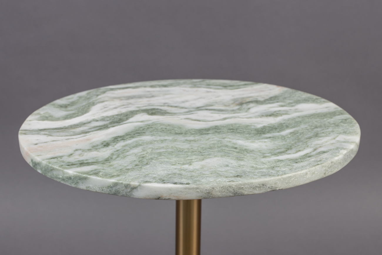 Sidebord 'Salerno' S - Messing/Marmor