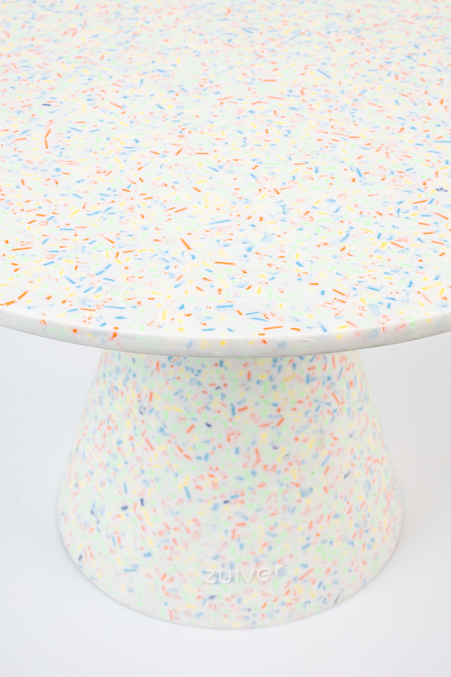 Sidebord 'Victoria' - Hvid/Multi