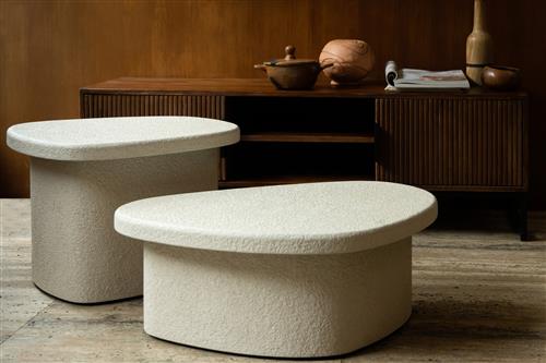 Sidebord 'Veda' 41cm- Beige