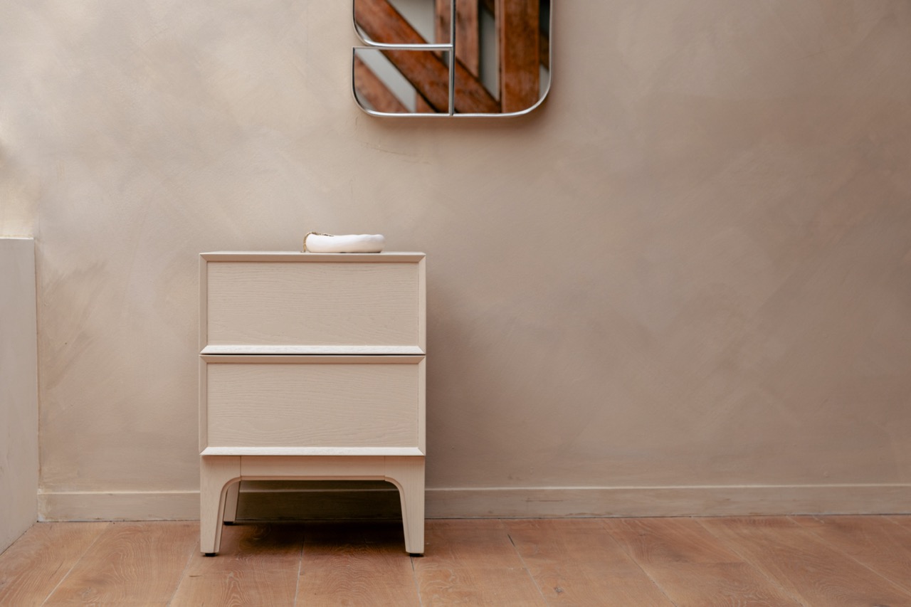 Sengebord 'June' 45x45x60 cm - Beige