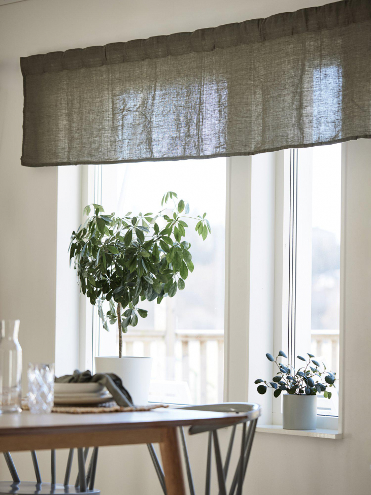 Gardinkappe 'Julie' 50x250 - Grøn