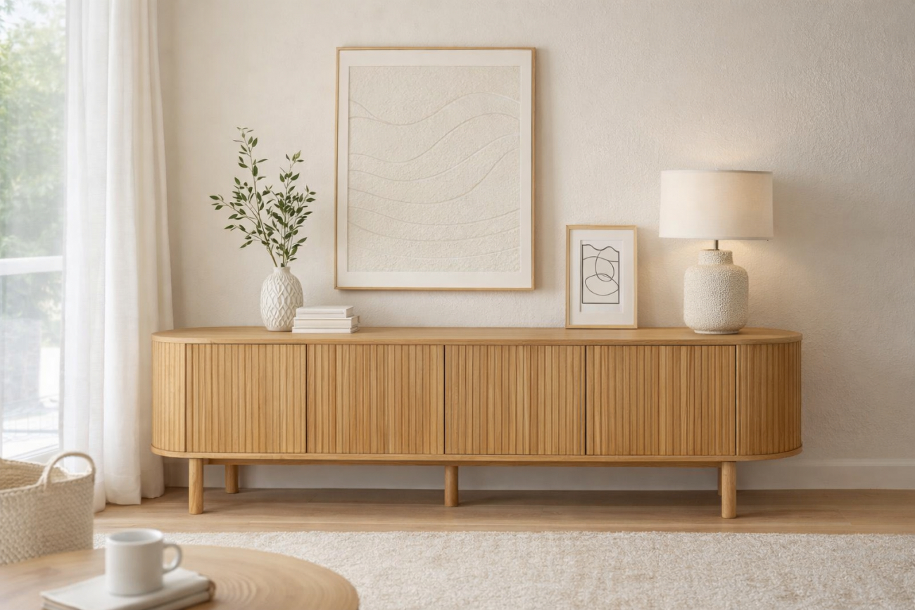 Tv-bænk 'Myshult' L - Natur