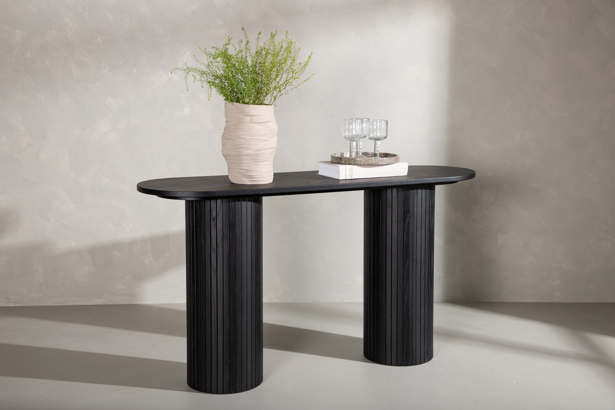 Sidebord 'Barkaby' 40x130cm - Sort