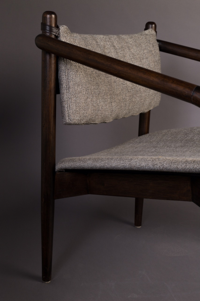Stol 'Torrance' - Valnød/Beige