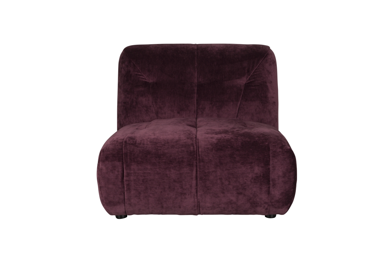 Sofa 'Giada' 1-sæde - Blomme