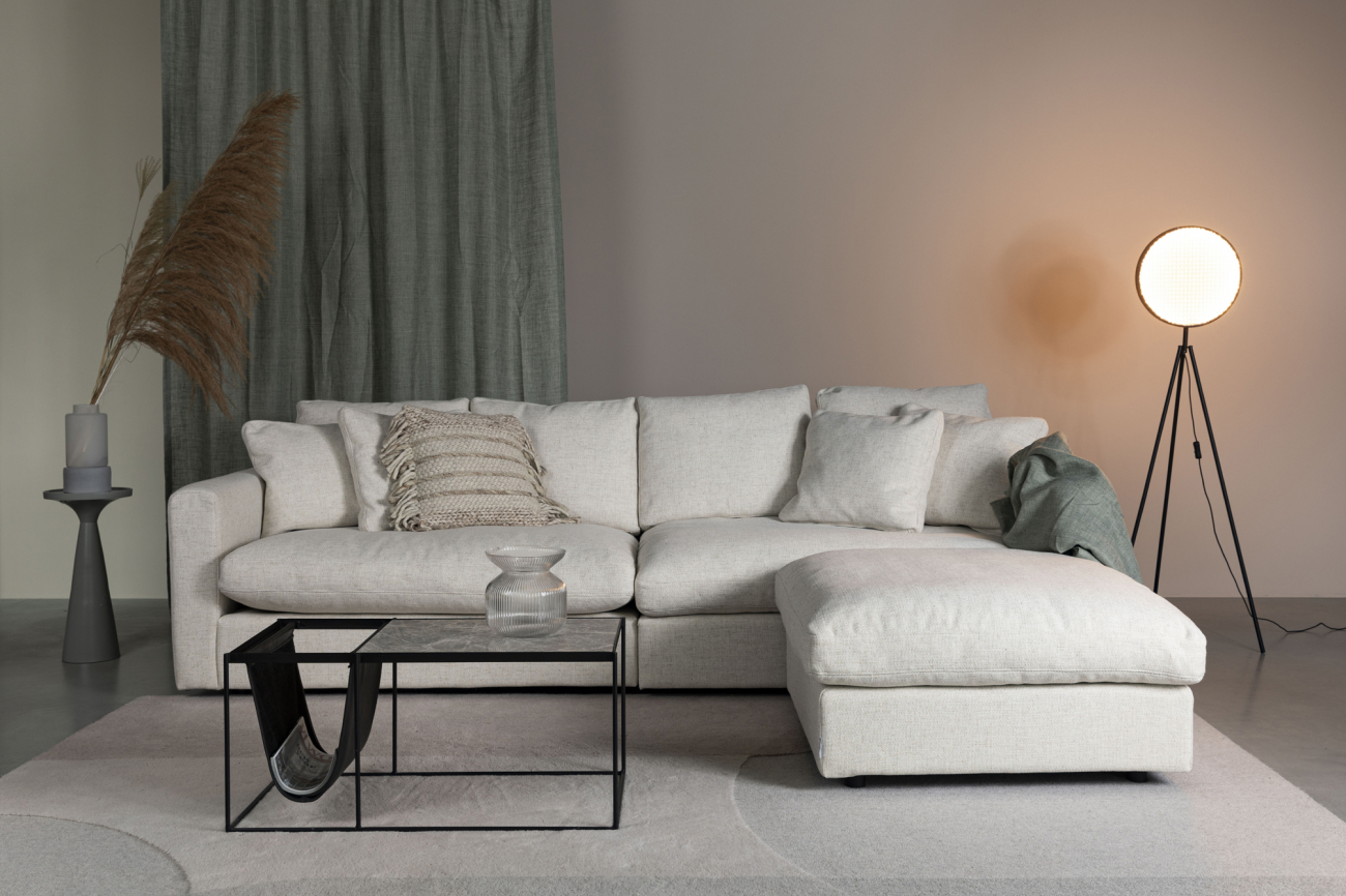 Fodskammel 'Sense Cream' - Beige