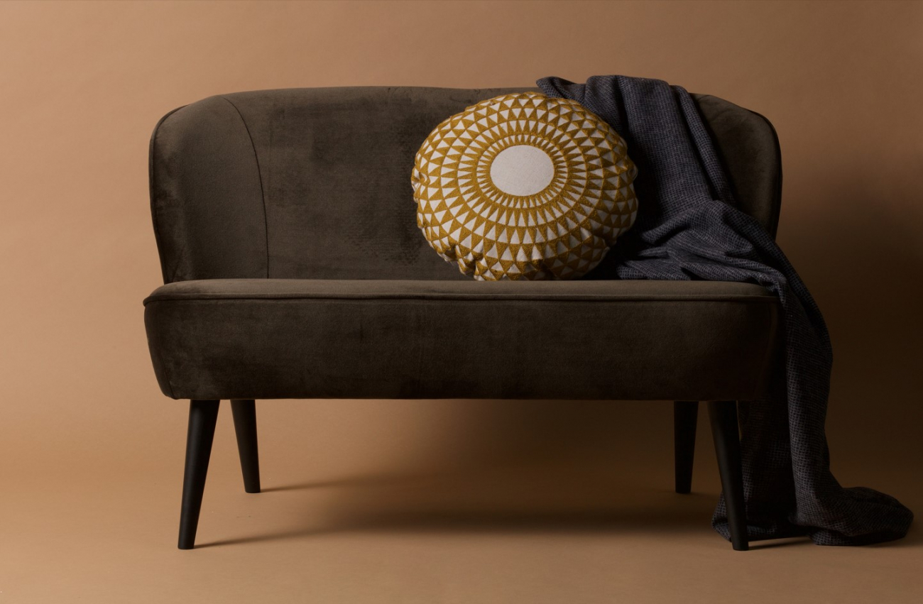 Sofa 'Sara' - Grøn/Sammet