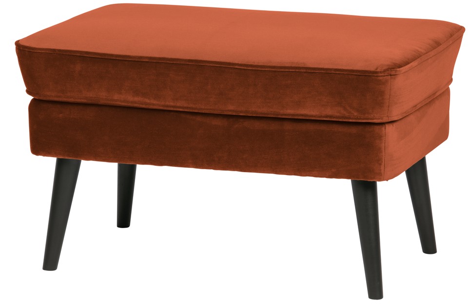 Puf 'Rocco' - Rust/Sammet