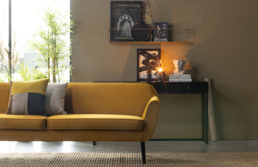 Sofa 'Rocco' - Okker/Sammet