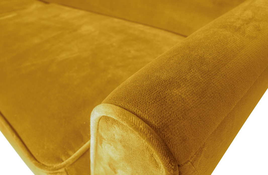 Sofa 'Rocco' - Okker/Sammet