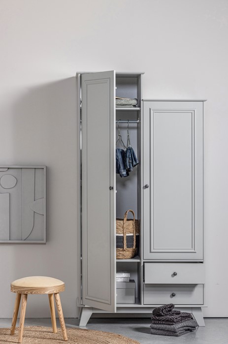 Garderobe 'Lily' - Grå