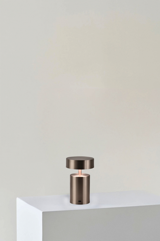 Genopladelig lampe 'Boxholm' - Sølv