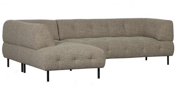 Venstre hjørnesofa 'Lloyd' - Brun