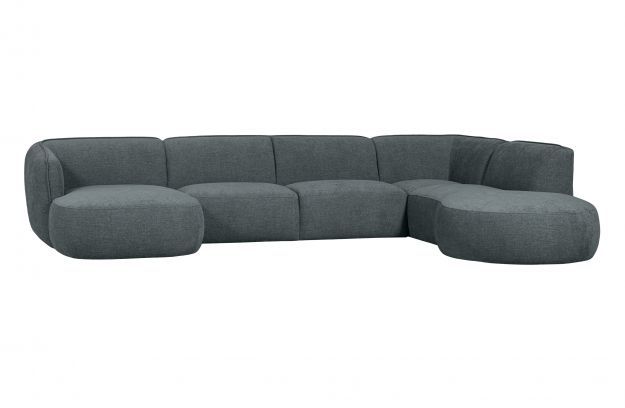 Sofa højre 'Polly' - Blå/Grøn