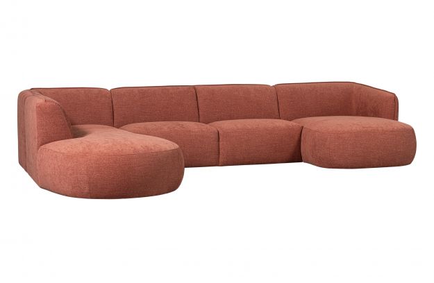 Sofa venstre 'Polly' - Terrakotta