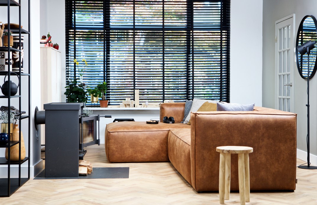 Hjørnesofa 'Bean' - Cognac