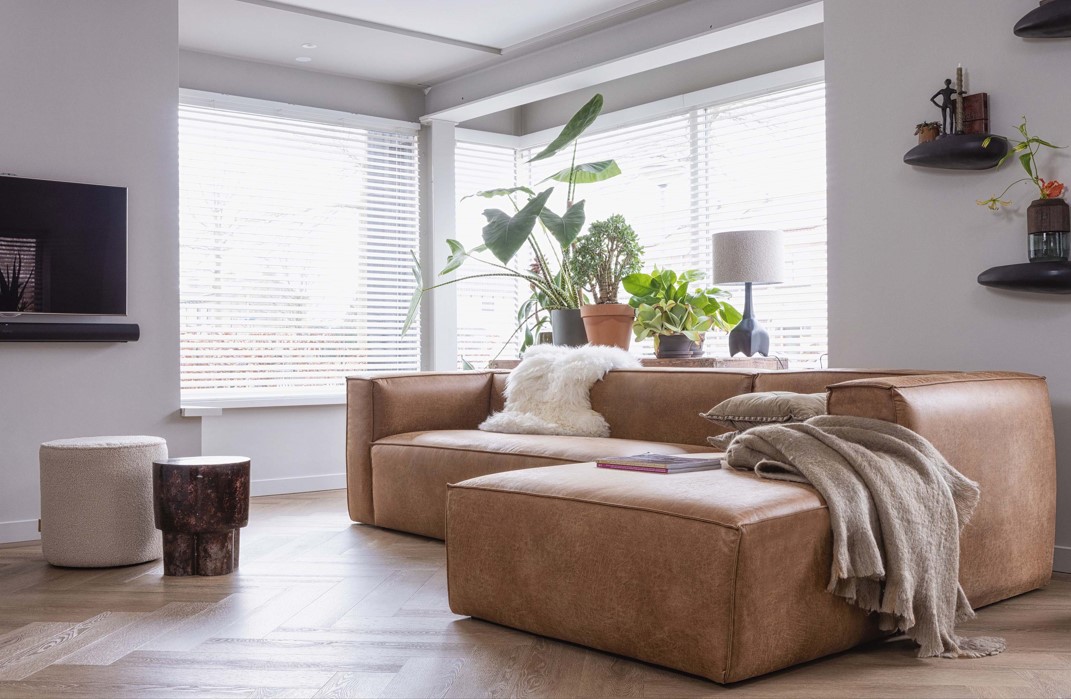 Sofa 'Bean' 4-personers - Cognac