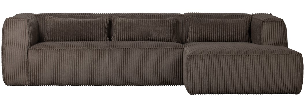 Sofa 'Bean' 4-sæder - Brun/Manchester