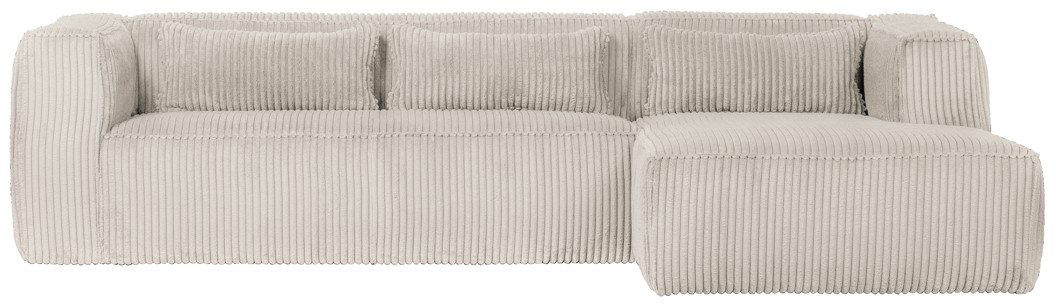 Sofa 'Bean' 4-sæder - Lys grå/Manchester