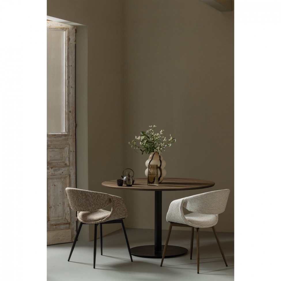 Spisestol ‘Yossi’ - Beige/Sort