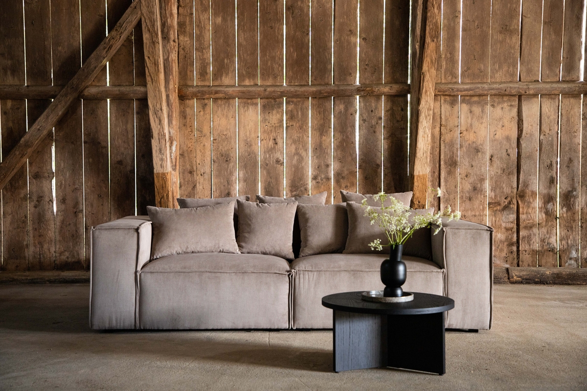 Sofa 'Gällivare' 3-sæde - Brun