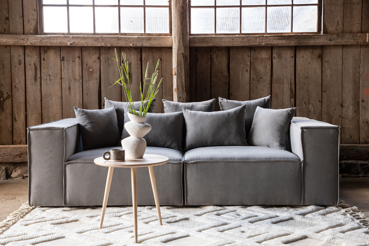 Sofa 'Gällivare' 3-sæde - Grå