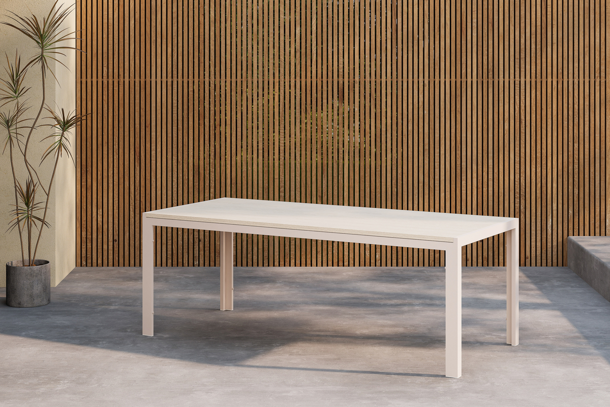 Havemøbelbord 'Noto' 205x90cm - Beige
