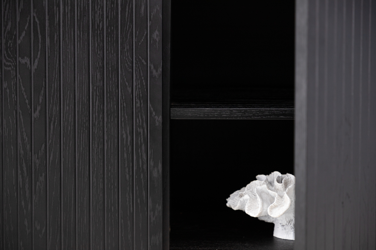 Skab 'Björkön' 150x75 - Sort