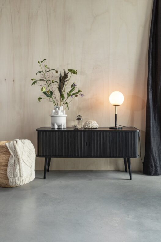 Tv-bænk 'Barbier' - Sort
