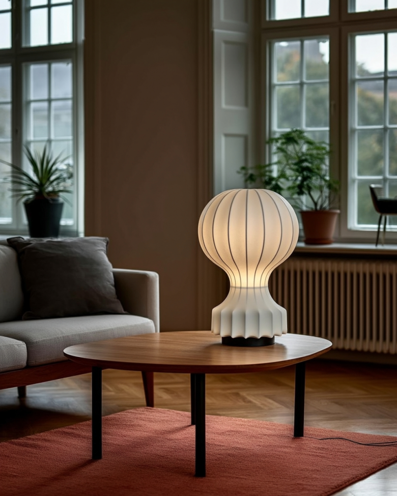Lampe 'Senigallia' L - Hvid/Sort
