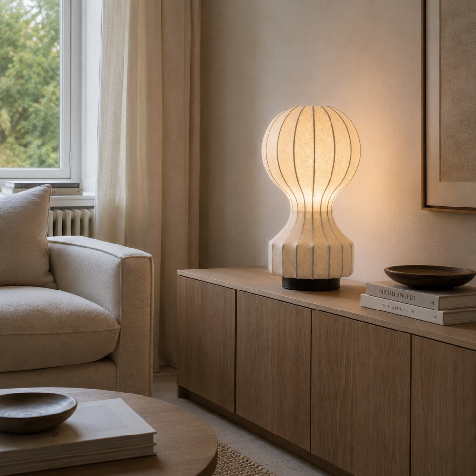 Lampe 'Senigallia' L - Hvid/Sort